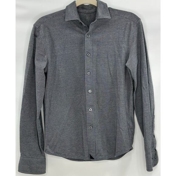 UNTUCKit Mercury Wrinkle-Free Slim Fit Button-Down Shirt | Gray | Small - Picture 2 of 6